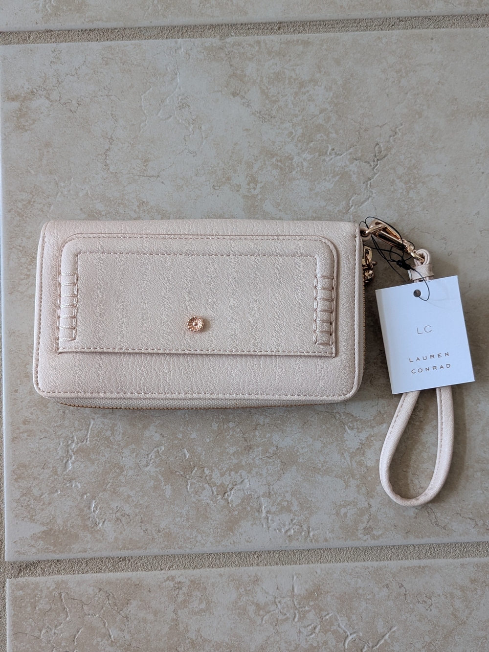 LC Lauren Conrad Blush Wristlet Wallet